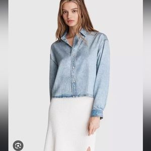 Rag & Bone Miramar printed denim top